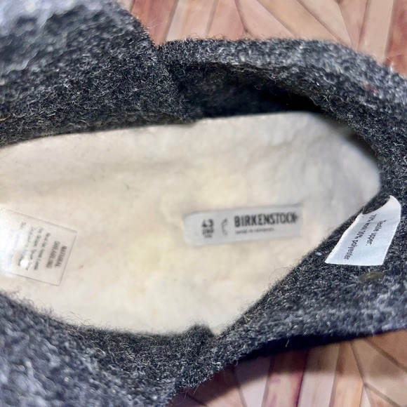 Birkenstock Andermatt High Slipper US 10 EU 43 Regular Anthracite Wool Shearling main image 7